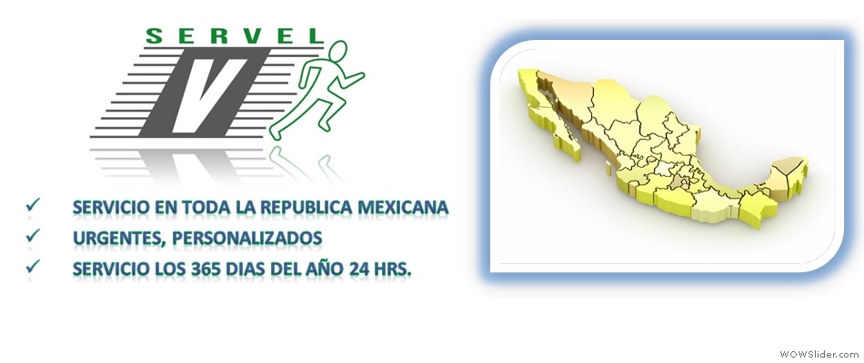 Servicio en toda la Republica Mexicana